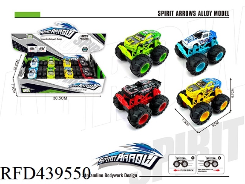 ALLOY PULL BACK OFF-ROAD RACING 8PCS