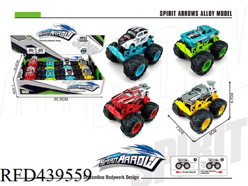 ALLOY PULL BACK OFF-ROAD RACING 8PCS