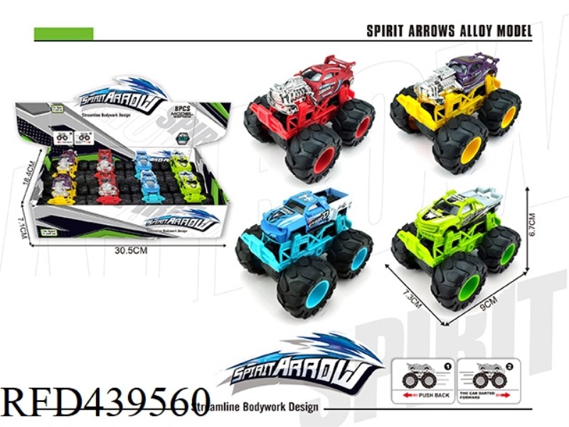 ALLOY PULL BACK OFF-ROAD RACING 8PCS