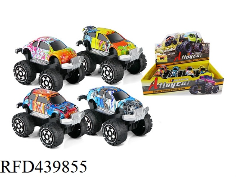 1:43 ALLOY PULL BACK OFF-ROAD VEHICLE (8 PIECES)