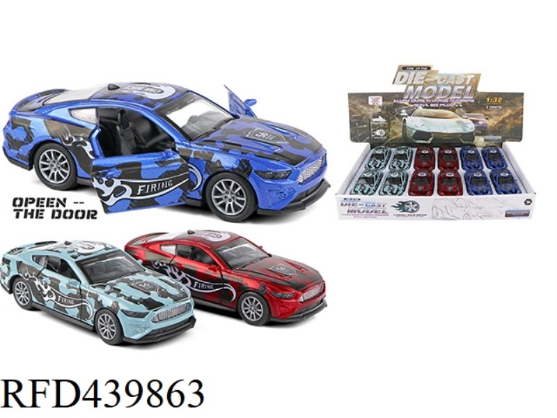 1:32 ALLOY MUSTANG MODEL DOOR OPENING FORCE (12 PIECES)
