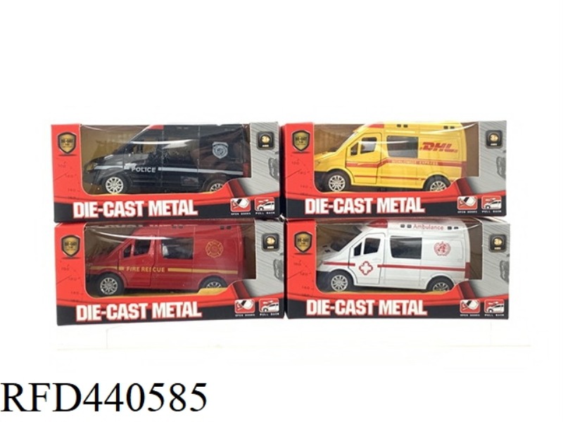 1:32 MERCEDES-BENZ POLICE AMBULANCE, FIREFIGHTING, EXPRESS ALLOY CAR