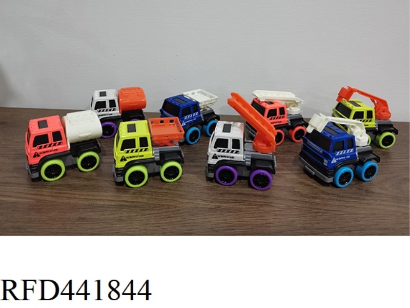 ALLOY PULL BACK FIRE TRUCK