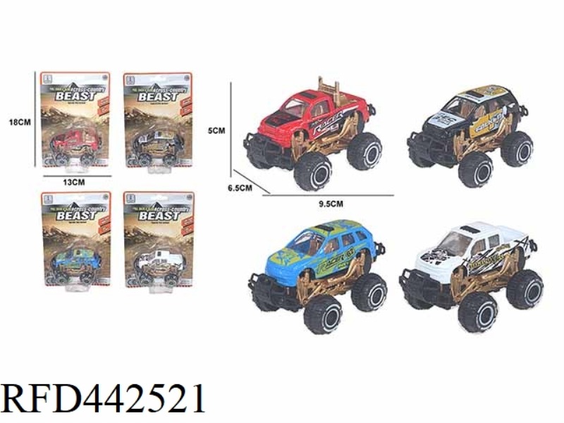 1:64 ALLOY PULL BACK OFF-ROAD VEHICLE