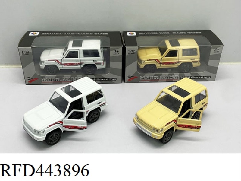 1: 32 SIMULATED LANDKULUZE LC70 OFF-ROAD TWO DOOR RETURN FORCE ALLOY VEHICLE