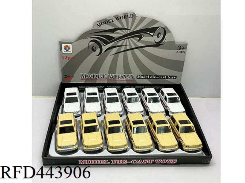 1: 32 SIMULATED LANDKULUZE LC70 OFF-ROAD TWO DOOR RETURN FORCE ALLOY VEHICLE 12PCS