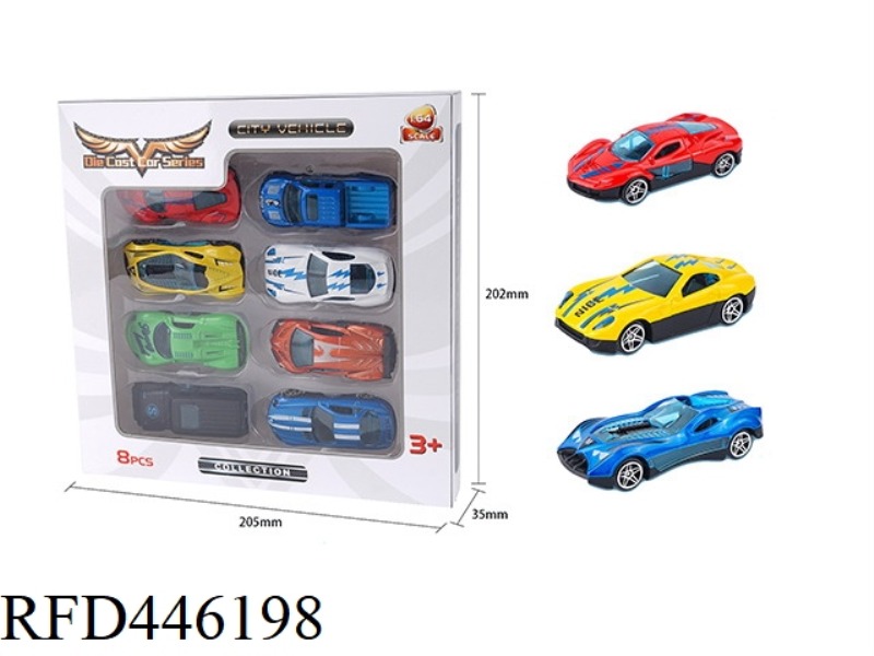 SPORTS CAR SERIES 1:64 ALLOY SLIDING