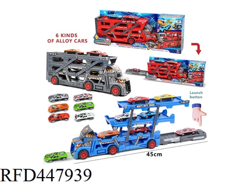 DIY STICKER FOR FOLDING CONTAINER TRUCK (6 ALLOY CARS, 9 ROAD SIGNS AND 1 MAP)