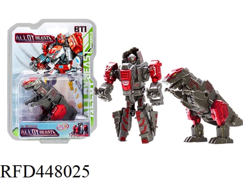 ALLOY STEEL ARMORED TYRANNOSAURUS REX (ANIMAL SHAPED PACKAGING)