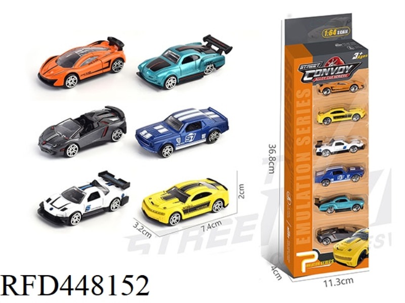 ALLOY SLIDING SUPER RUNNING 6 PACK