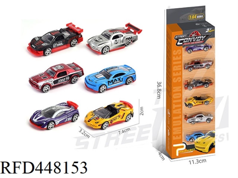 ALLOY SLIDING SUPER RUNNING 6 PACK