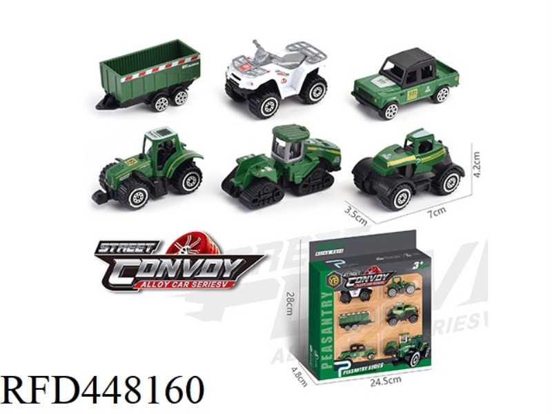 ALLOY SLIDING FARMER CART 6 PACK