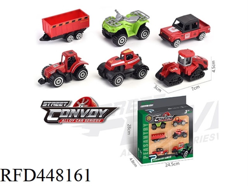 ALLOY SLIDING FARMER CART 6 PACK