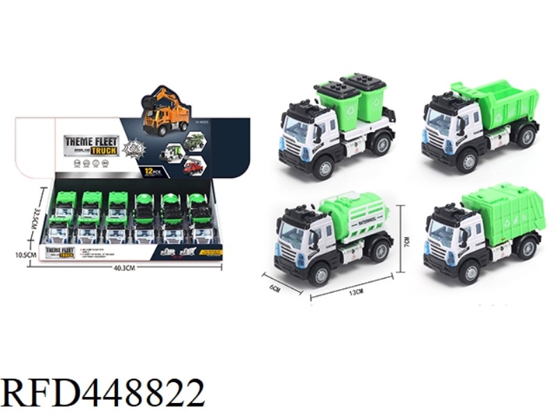 1:64 PULL BACK EUROPEAN STYLE DEFENSE CAR (ALLOY CAR) 12PCS