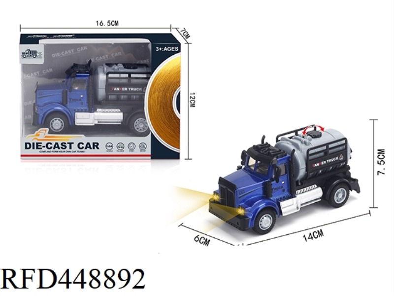 1: 64 HUILI AMERICAN OIL TANK TRUCK (ALLOY TRUCK)
