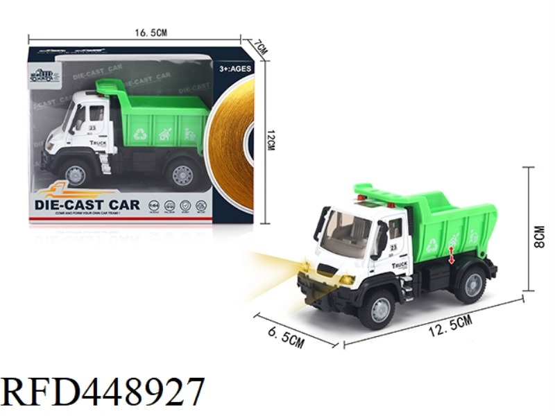 1: 64 HUILIDE SANITATION TRUCK (ALLOY VEHICLE)