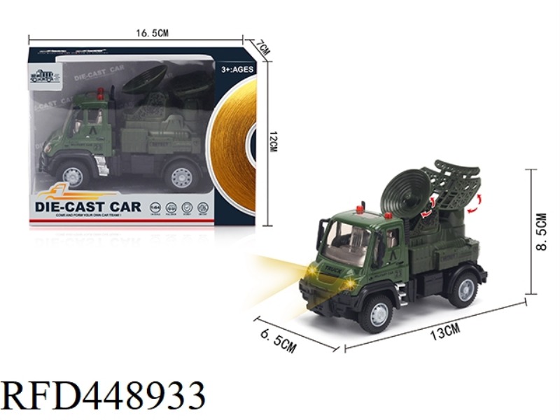 1: 64 HUILI GERMAN MILITARY RADAR VEHICLE (ALLOY VEHICLE)
