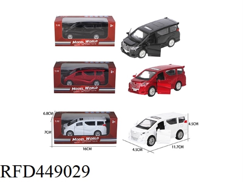 1: 32 TOYOTA ELFA HUILI ALLOY CAR