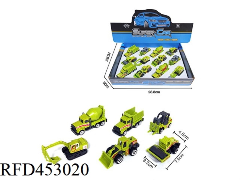 12PCS 1:64 ALLOY SLIDING FARMER CART DISPLAY BOX
(6 MIXED PACKS)