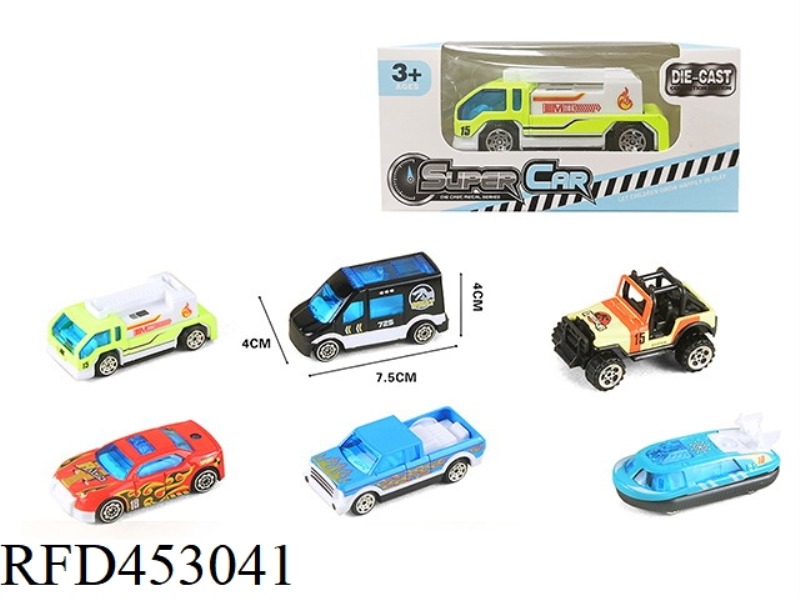 SINGLE 1:64 ALLOY CITY GLIDE (6 MIXED)