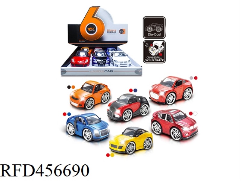 1: 28Q VERSION ALLOY CAR 6PCS