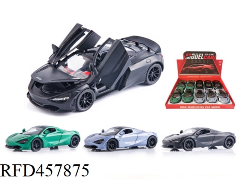 1:32 MCLAREN FOUR-DOOR PULL-BACK ALLOY CAR WITH LIGHT AND MUSIC 10PCS