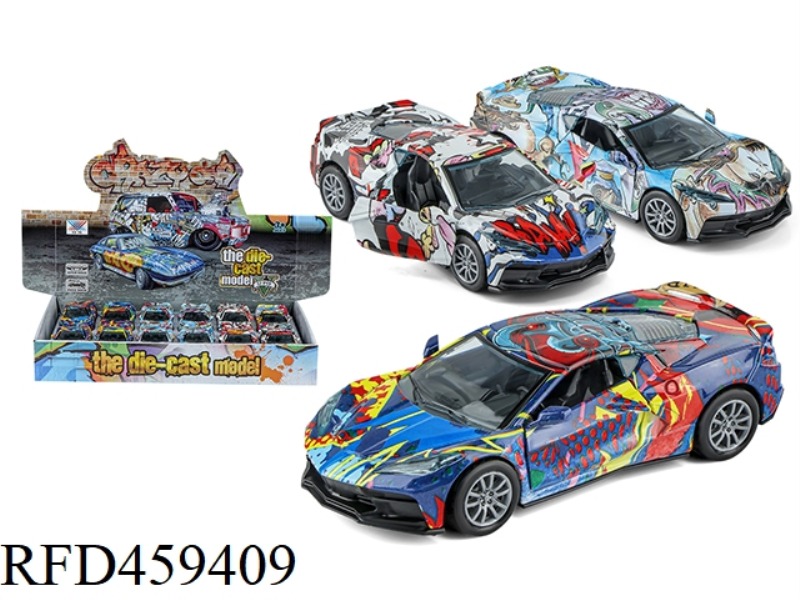 1:32 C8 CORVETTE ALLOY CAR DOOR OPENING FORCE (12 PACKS)