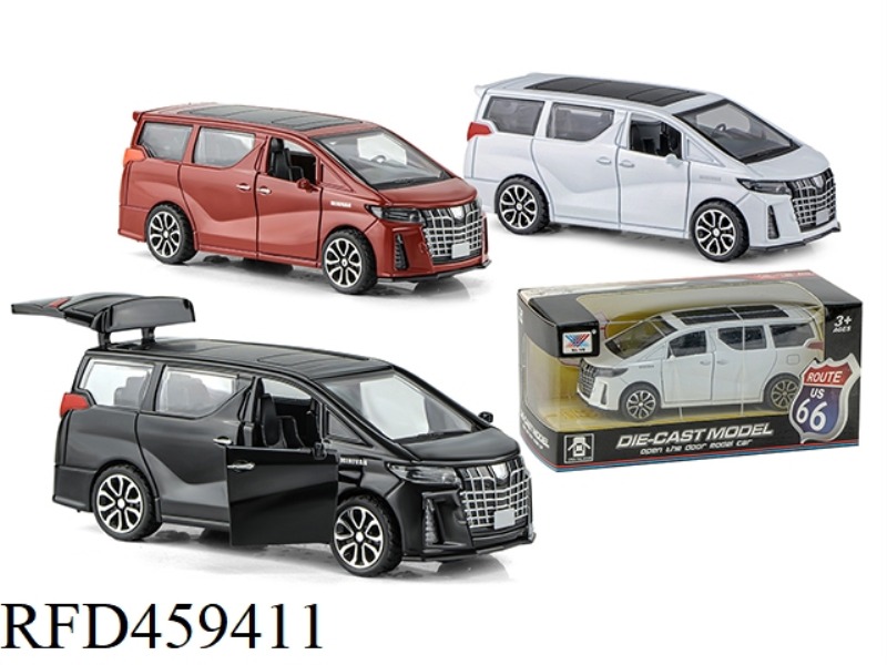 1:32 TOYOTA COMMERCIAL VEHICLE ALLOY CAR PULL BACK THREE DOORS (1 PACK)