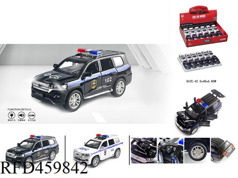 1: 32 TOYOTA KURUZE RUSSIAN POLICE CAR 12PCS