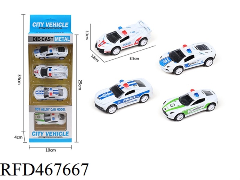 FLYBACK ALLOY POLICE CAR