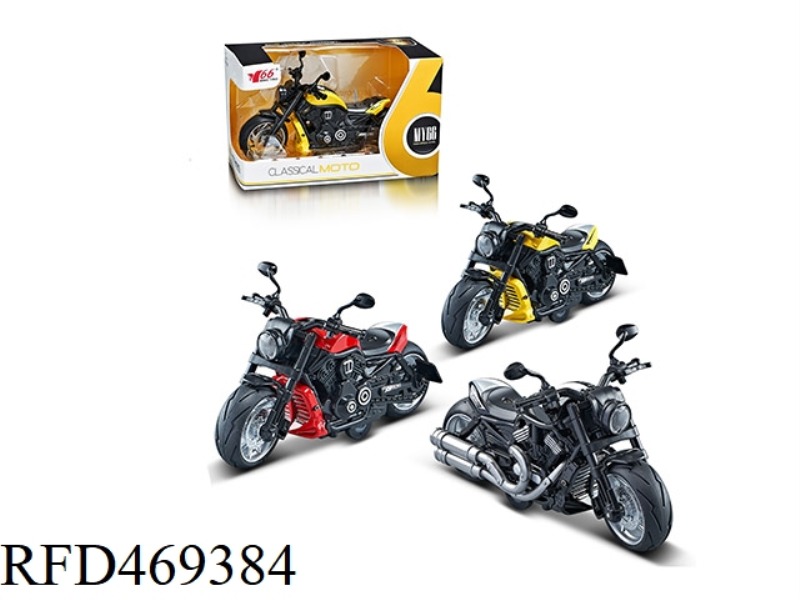 1: 12 ALLOY HARLEY WOLVERINE MOTORCYCLE 3-COLOR HYBRID