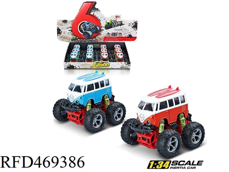 1: 34 Q VERSION ALLOY INERTIA 4WD SIMULATION OFF-ROAD LARGE WHEEL SPRING SHOCK ABSORBER (VOLKSWAGEN)