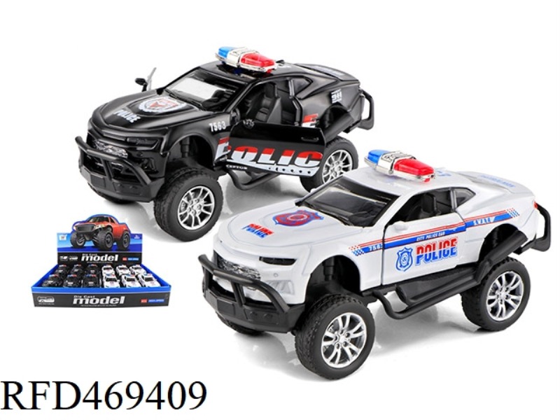 1:32 ALLOY OFF-ROAD HORNET POLICE CAR PULLS BACK THE DOOR (12 PACK)