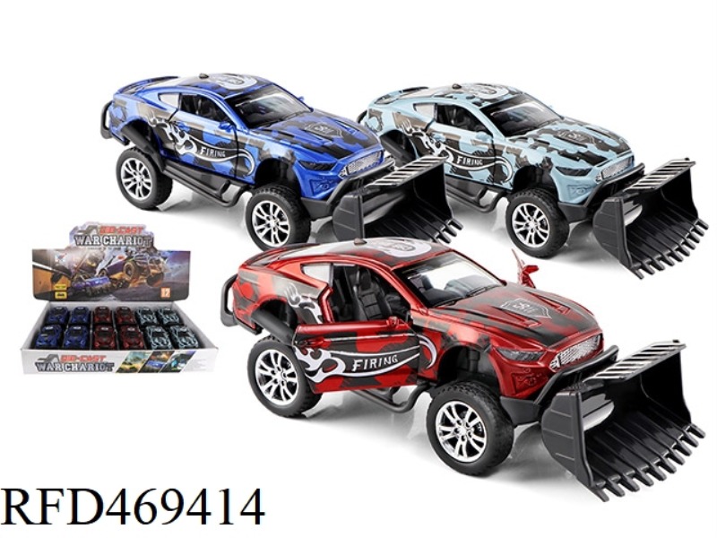 1:32 ALLOY CAR MUSTANG OFF-ROAD MODIFIED PULL BACK TO OPEN THE DOOR (12 PACKS)