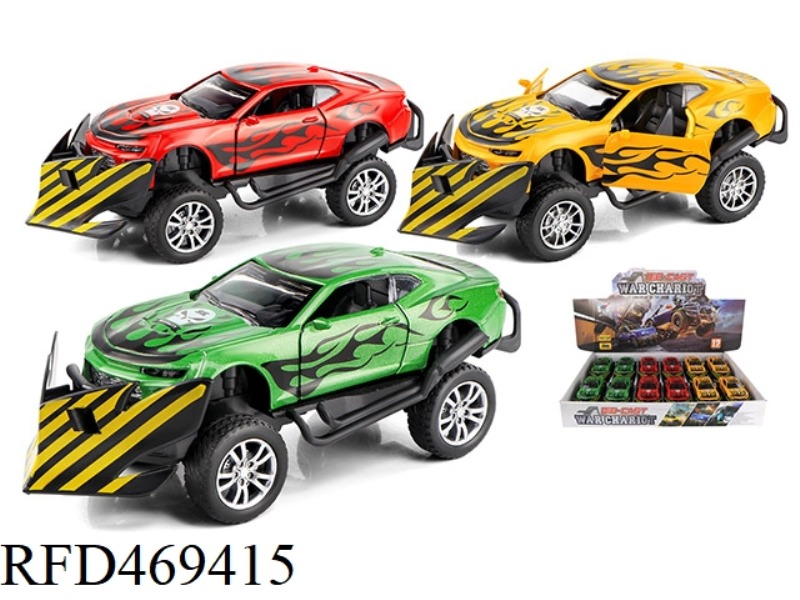 1:32 ALLOY CAR CHEVROLET OFF-ROAD MODIFIED PULL BACK DOOR (12 PACK)