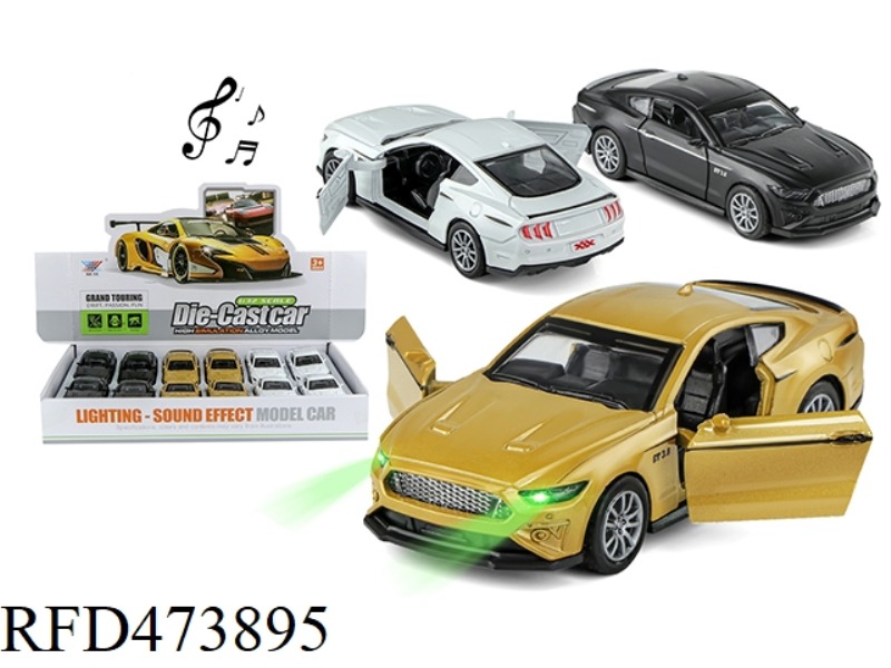 1:32 ALLOY FORD MUSTANG OPEN DOOR, PULL BACK LIGHT AND MUSIC (12PCS/DISPLAY BOX)