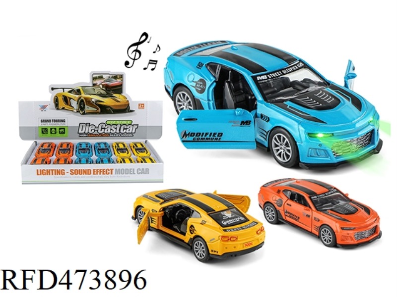 1:32 ALLOY HORNET RACING OPEN DOOR PULL BACK LIGHT AND MUSIC (12PCS/DISPLAY BOX)