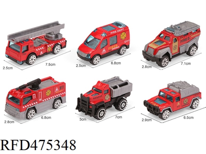 ALLOY SLIDING FIRE TRUCK