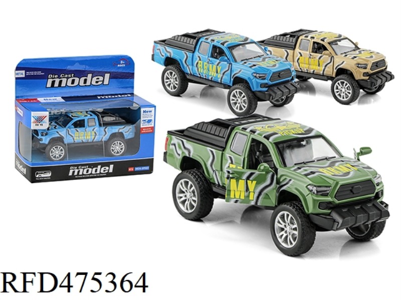 1:32 ALLOY TOYOTA PICKUP TRUCK PULL BACK DOOR (1 PACK)