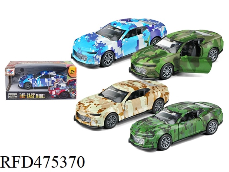1:32 ALLOY MUSCLE CAR BUMBLEBEE OPEN DOOR PULL BACK (1 PACK)