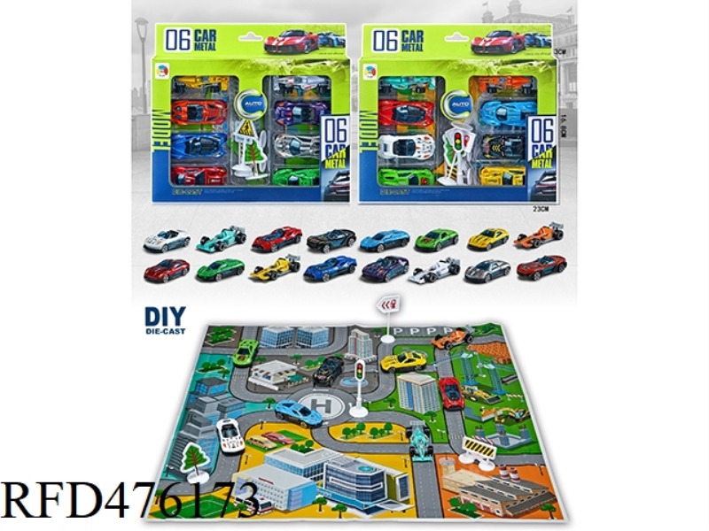ALLOY CITY SCENE SERIES (6 SLIDING SIMULATION + 2 SLIDING F1/2 MIXED)