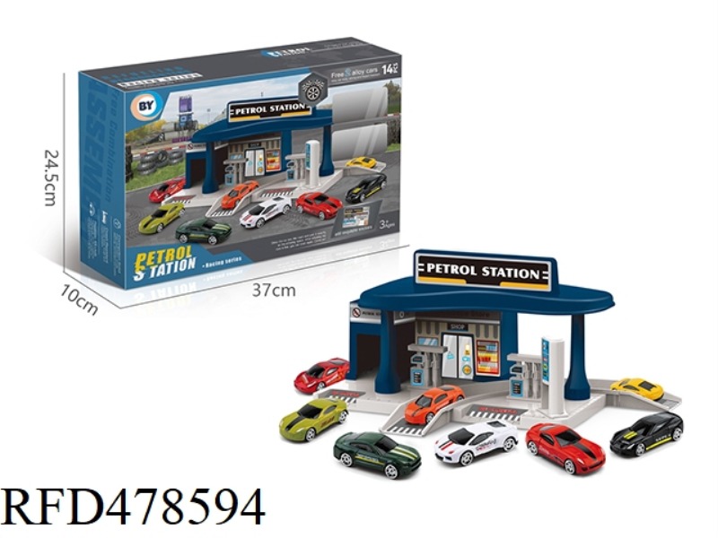 CITY ALLOY RACING GAS STATION PARKING LOT (WITH 2 ALLOY CARS)