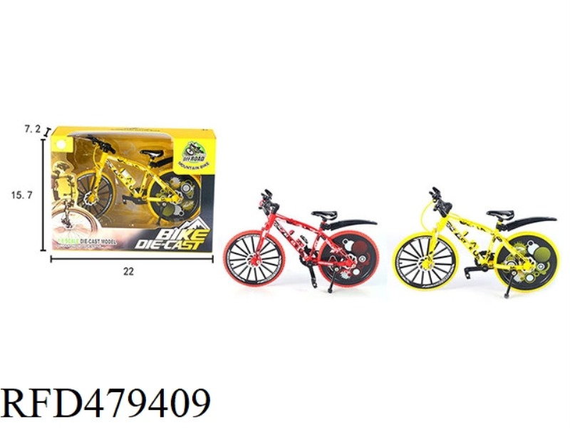 1:8 ALLOY OFF-ROAD GRAFFITI BIKE WITH FENDERS, CLOSED WHEELS