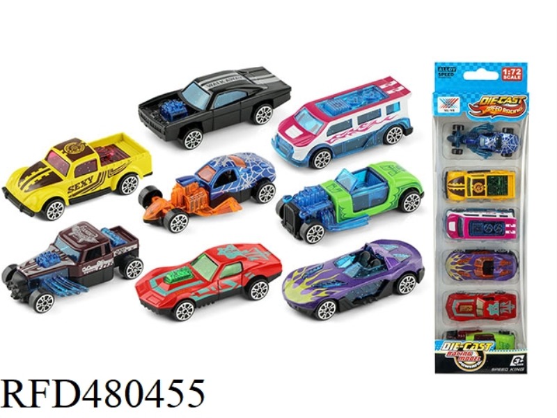 1:72 ALLOY SCOOTER (6 PIECES)