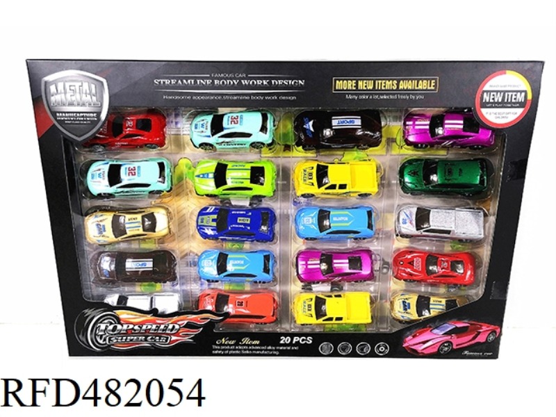 1:64 EUROPEAN AND AMERICAN CLASSIC ALLOY CAR (20PCS/WINDOW BOX)