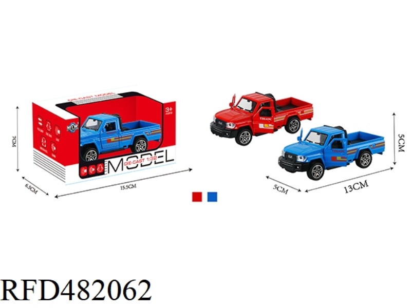 ALLOY PULL BACK PICKUP TRUCK WITH LIGHT AND SOUND