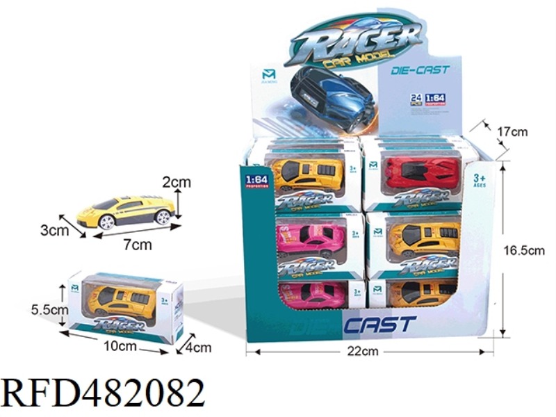SLIDING ALLOY CAR (24PCS)