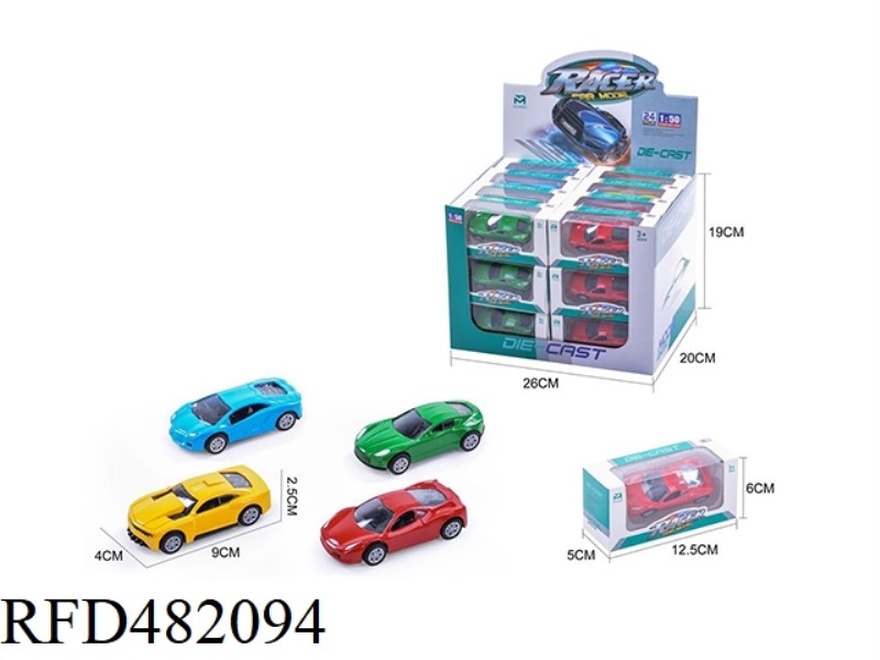 ALLOY PULL BACK SIMULATION CAR (24PCS)