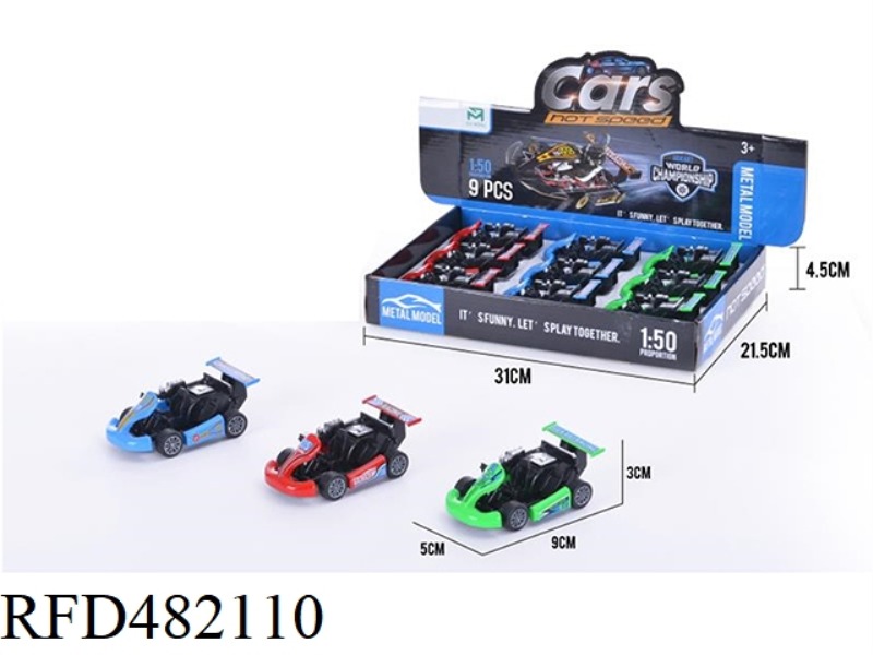 PULL BACK ALLOY KART (12PCS)