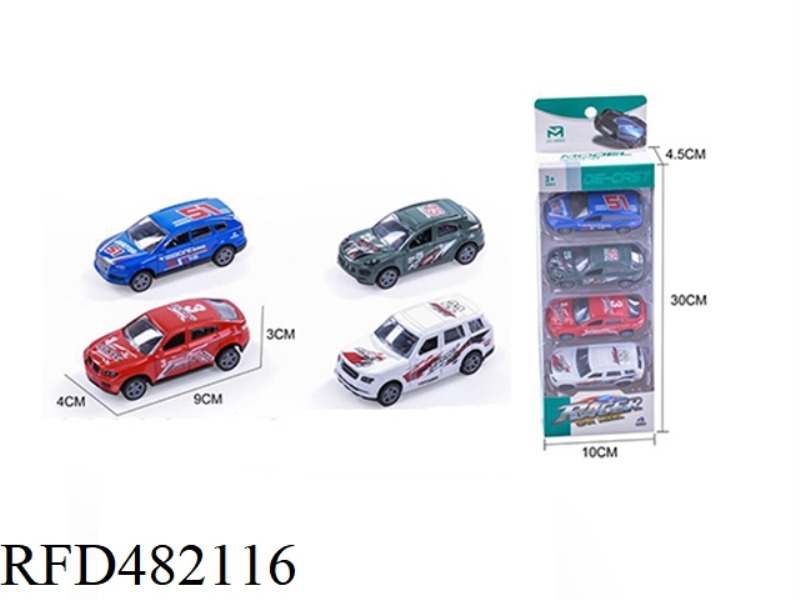 ALLOY PULL BACK SUV RACING